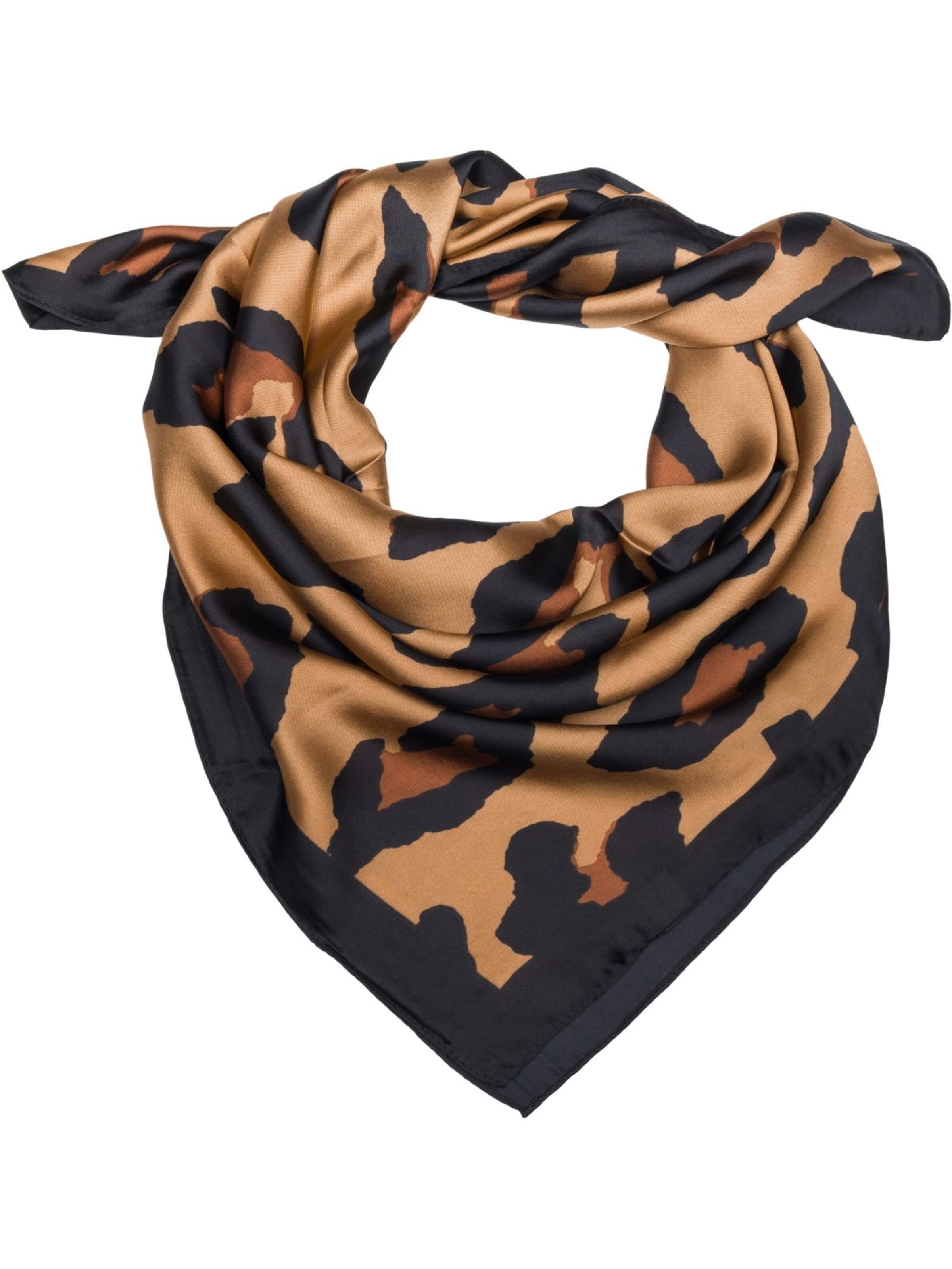 styleBREAKER Tuch 'Halstuch mit Leoparden Muster'‌‌‌‌‌‌‌‌‌‌ in Braun
