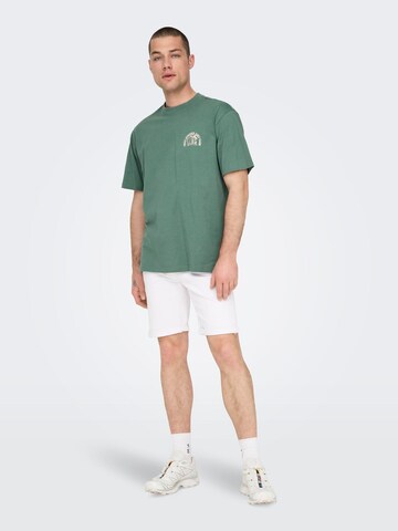 Only & Sons T-Shirt 'KYLAN' in Grün