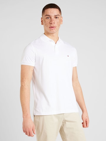 TOMMY HILFIGER Poloshirt 'ESSENTIAL' in Weiß: predná strana