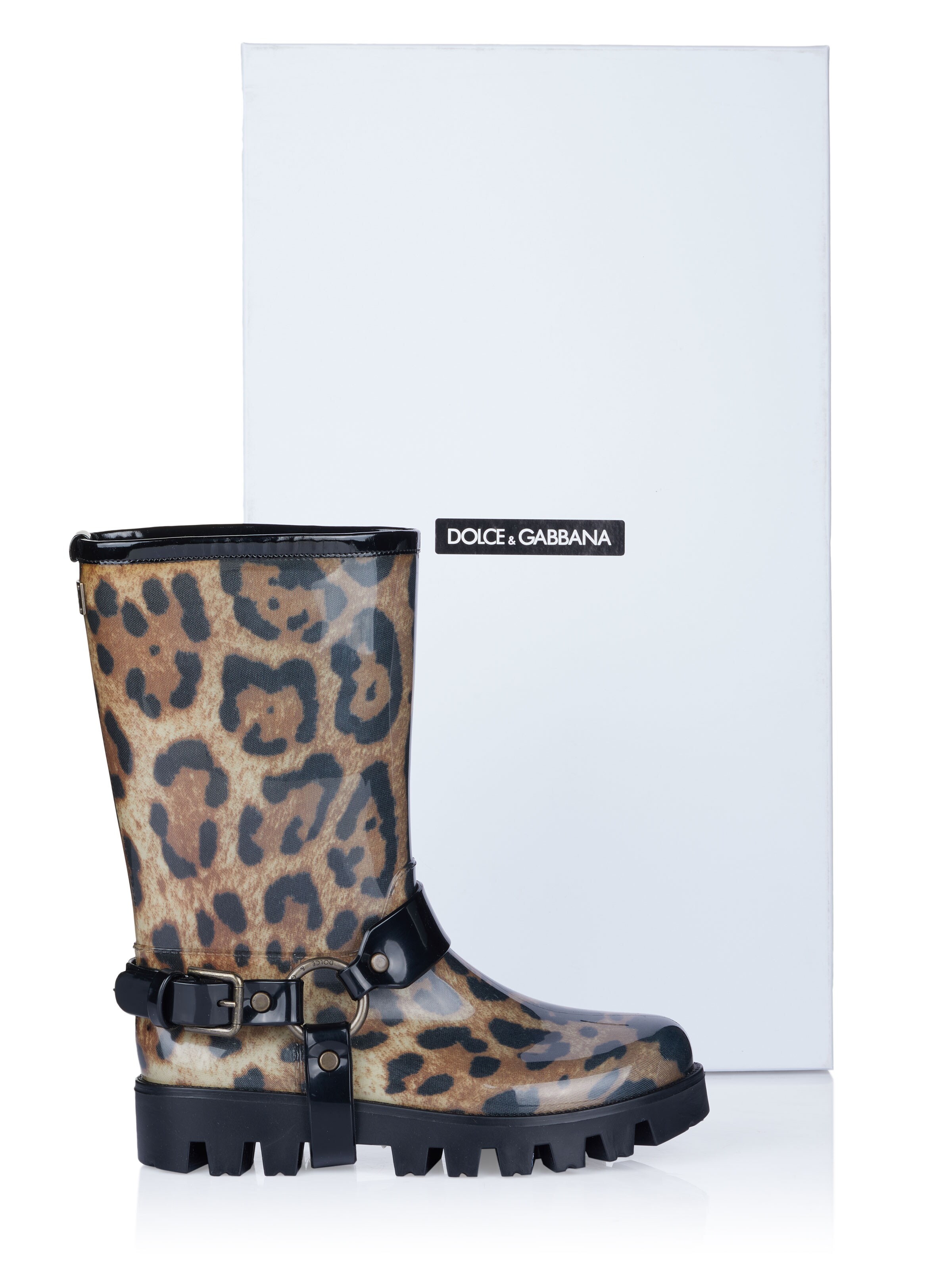 DOLCE & GABBANA Regenlaarzen 'Dolce & Gabbana Stiefel' in Bruin
