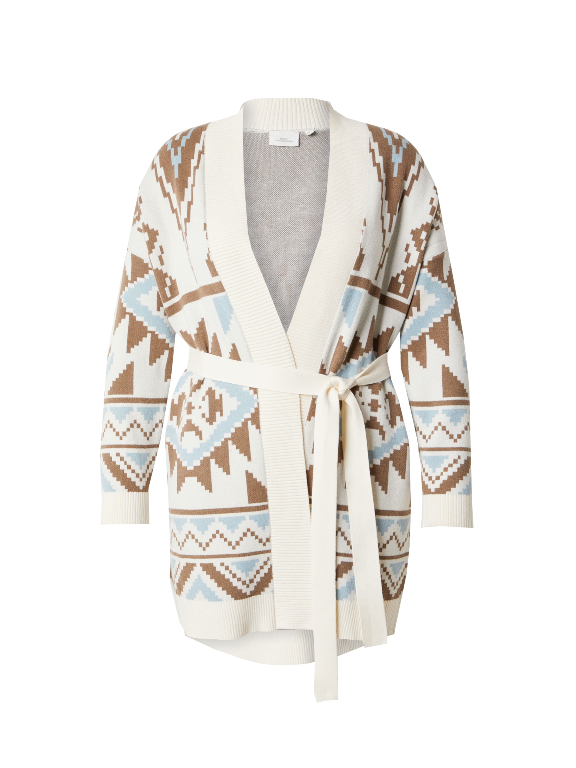 ONLY Carmakoma Плетена жилетка в бежово: отпред