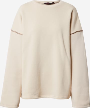 Sweat-shirt Misspap en beige : devant