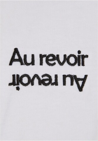 Mister Tee Shirt 'Au Revoir' in Wit