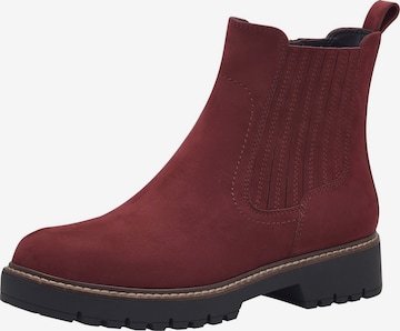 Bottines Tamaris en rouge : devant