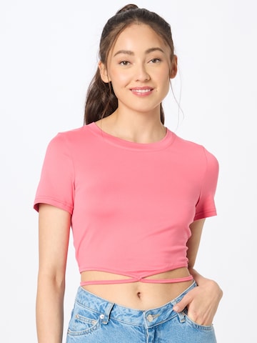 PIECES T-shirt 'Siljana' i rosa: framsida