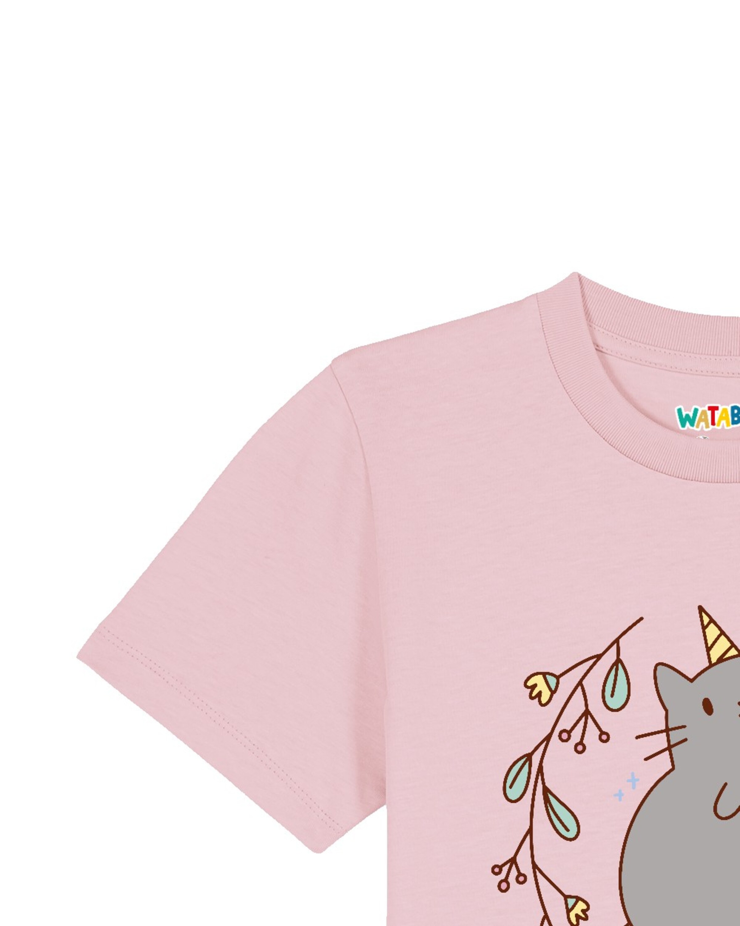 T-Shirt 'Unicorn Cat' watabout.kids en rose