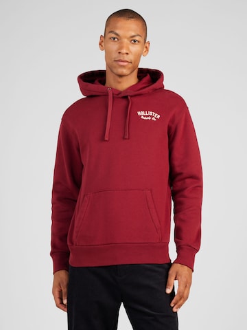 Sweat-shirt HOLLISTER en rouge : devant