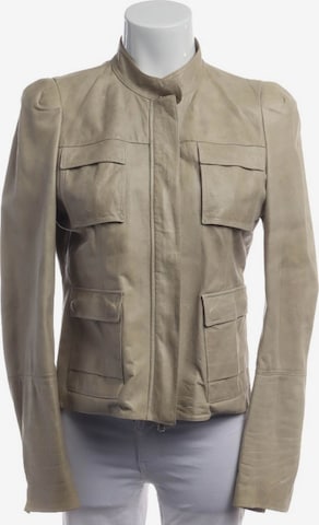 Brunello Cucinelli Lederjacke / Ledermantel M in Weiß: Vorderseite