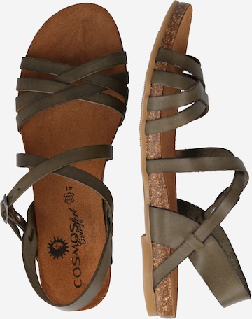COSMOS COMFORT Páskové sandály – zelená