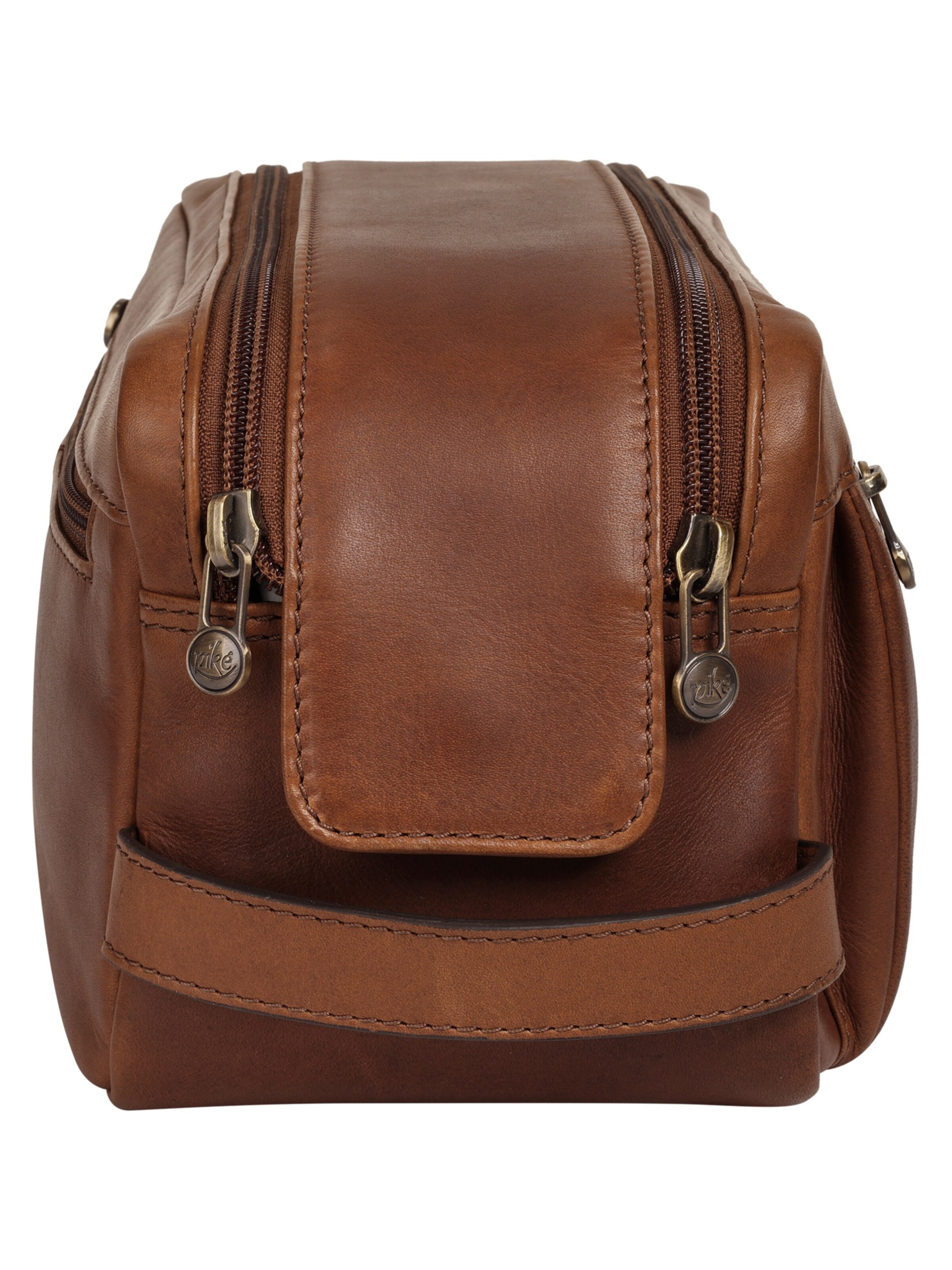 Trousses de toilette piké en marron