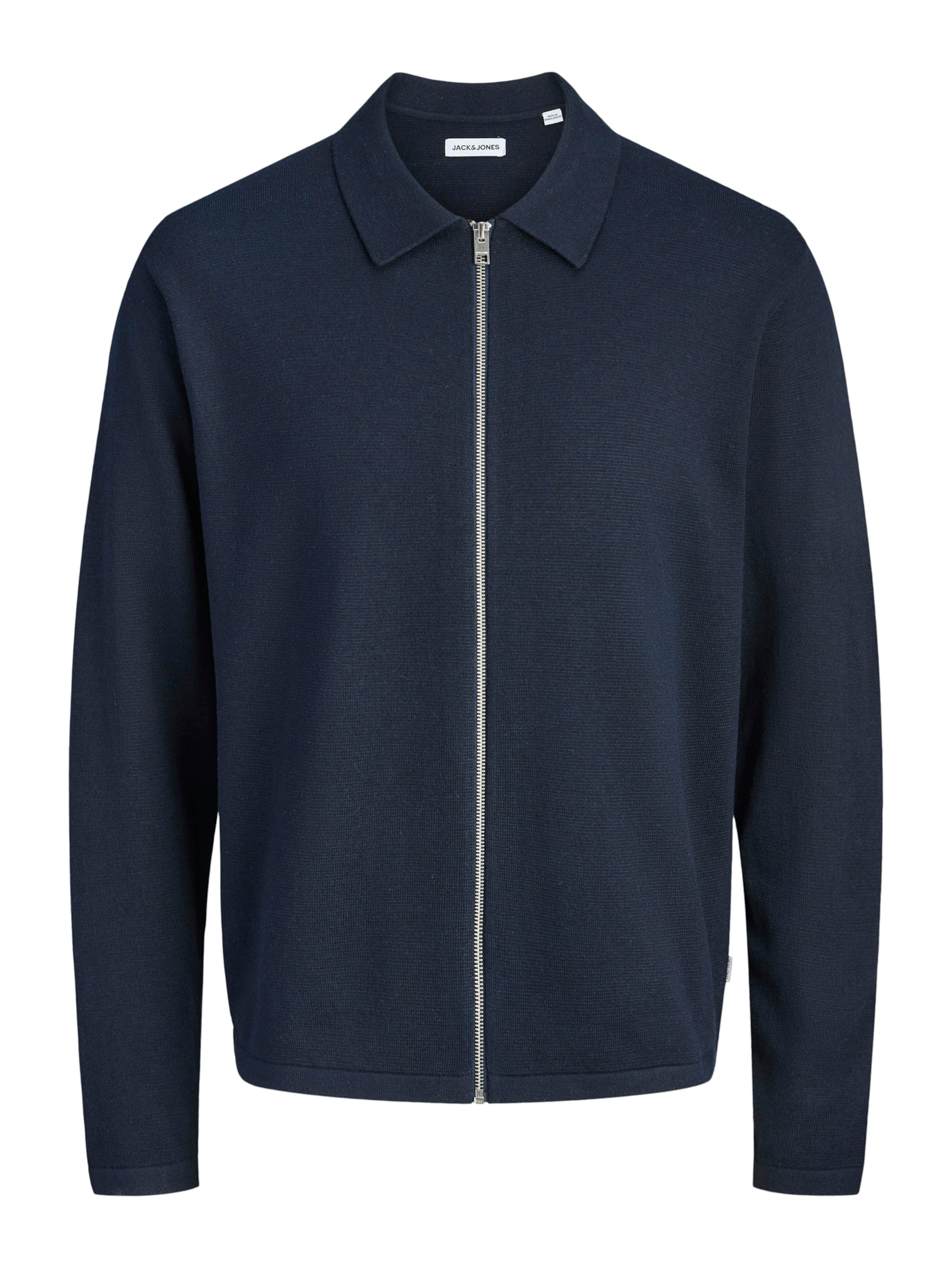 JACK & JONES Плетена жилетка 'JJCOLE' в синьо: отпред