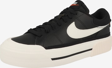 Nike Sportswear Trampki niskie 'Court Legacy Lift' w kolorze czarny: przód