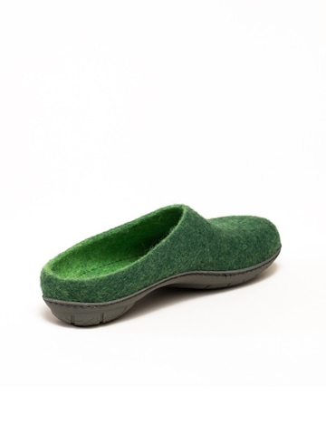 MagicFelt Slippers 'Filzpantoffel Magicfelt 736' in Green