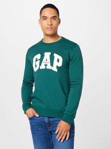 GAP Bluzka sportowa w kolorze zielony: przód