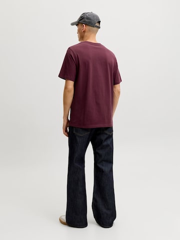 Coupe slim T-Shirt JACK & JONES en rouge