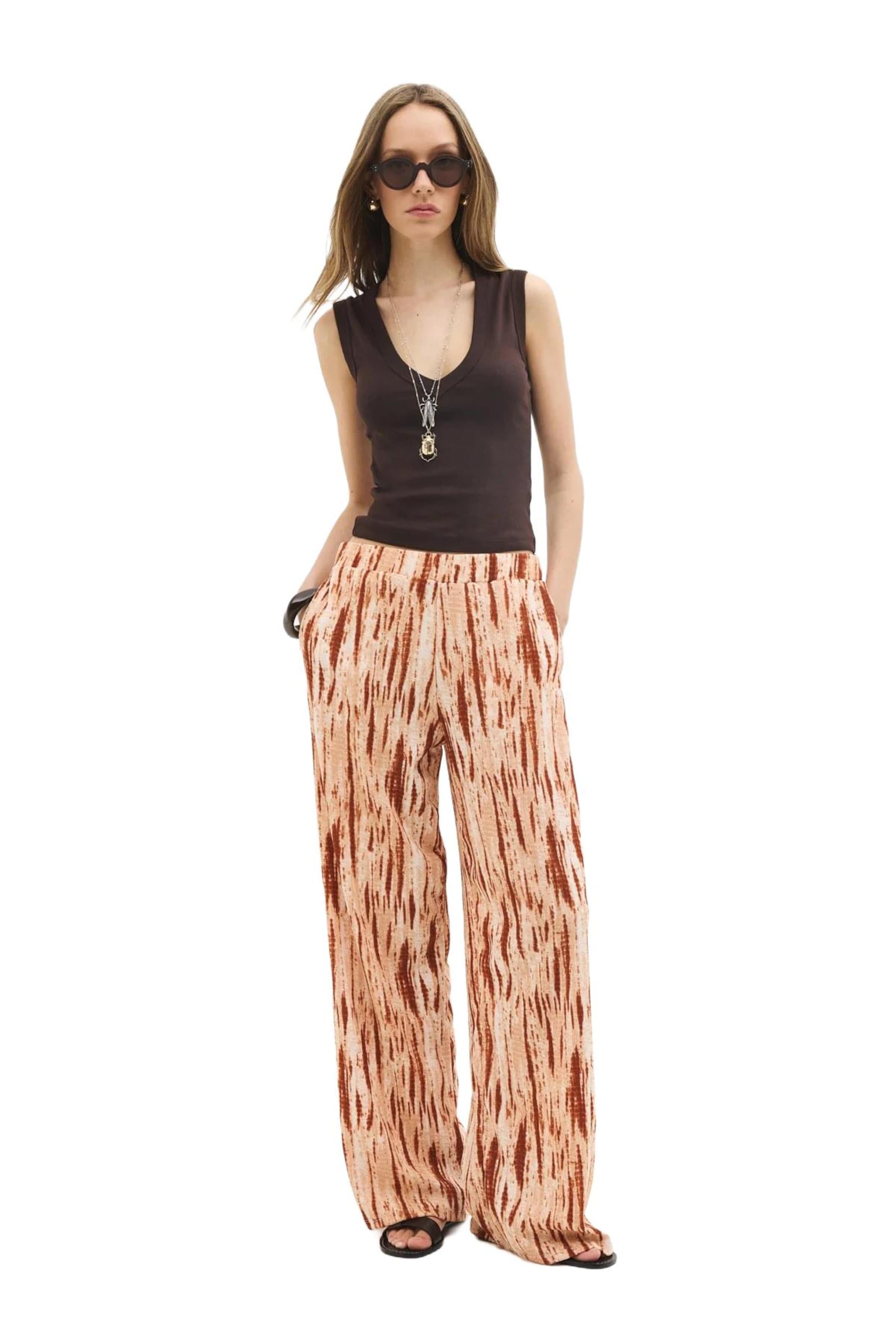 No Matter What Wide leg Trousers in Brown
