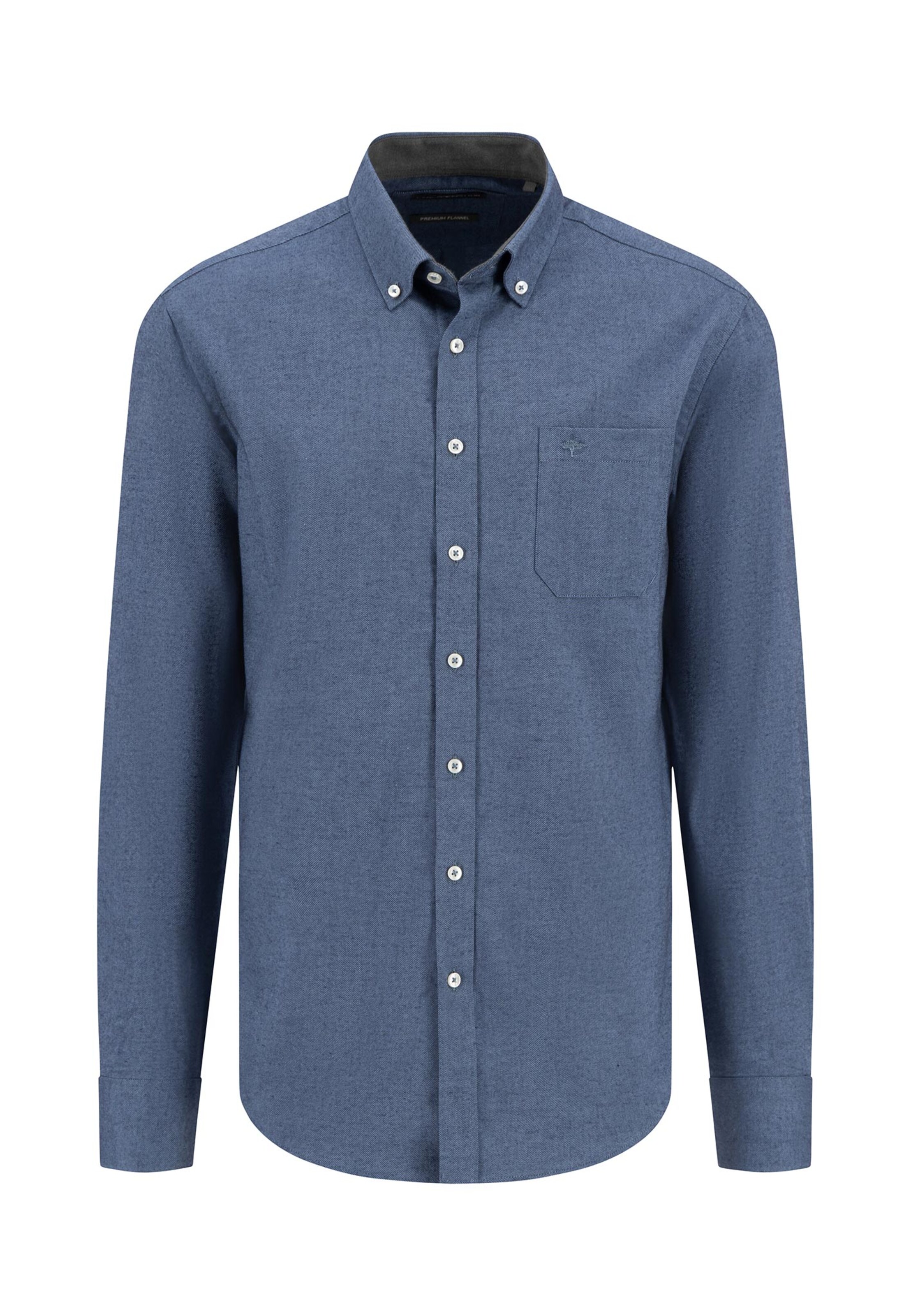 FYNCH-HATTON Regular Fit Hemd in Blau: Vorderseite