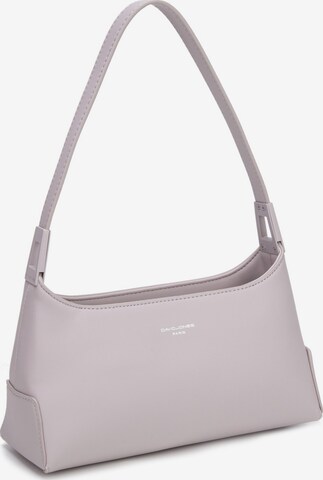 Borsa a spalla 'Borsa a Spalla Baguette David Jones Ecopelle Zip' di David Jones in lilla: frontale