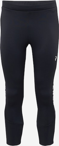 PEAK PERFORMANCE Skinny Športne hlače 'Rider' | črna barva: sprednja stran