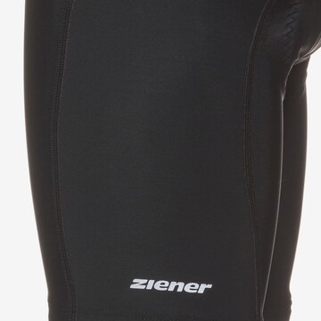 ZIENER Skinny Workout Pants ' X-GEL' in Black