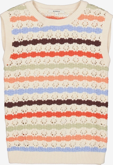 XS dydžio Megztinis iš GARCIA, spalva – mišrios spalvos / vilnos balta, Prekių apžvalga