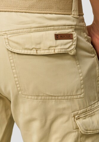 Regular Pantalon cargo 'Nicolas' INDICODE JEANS en beige