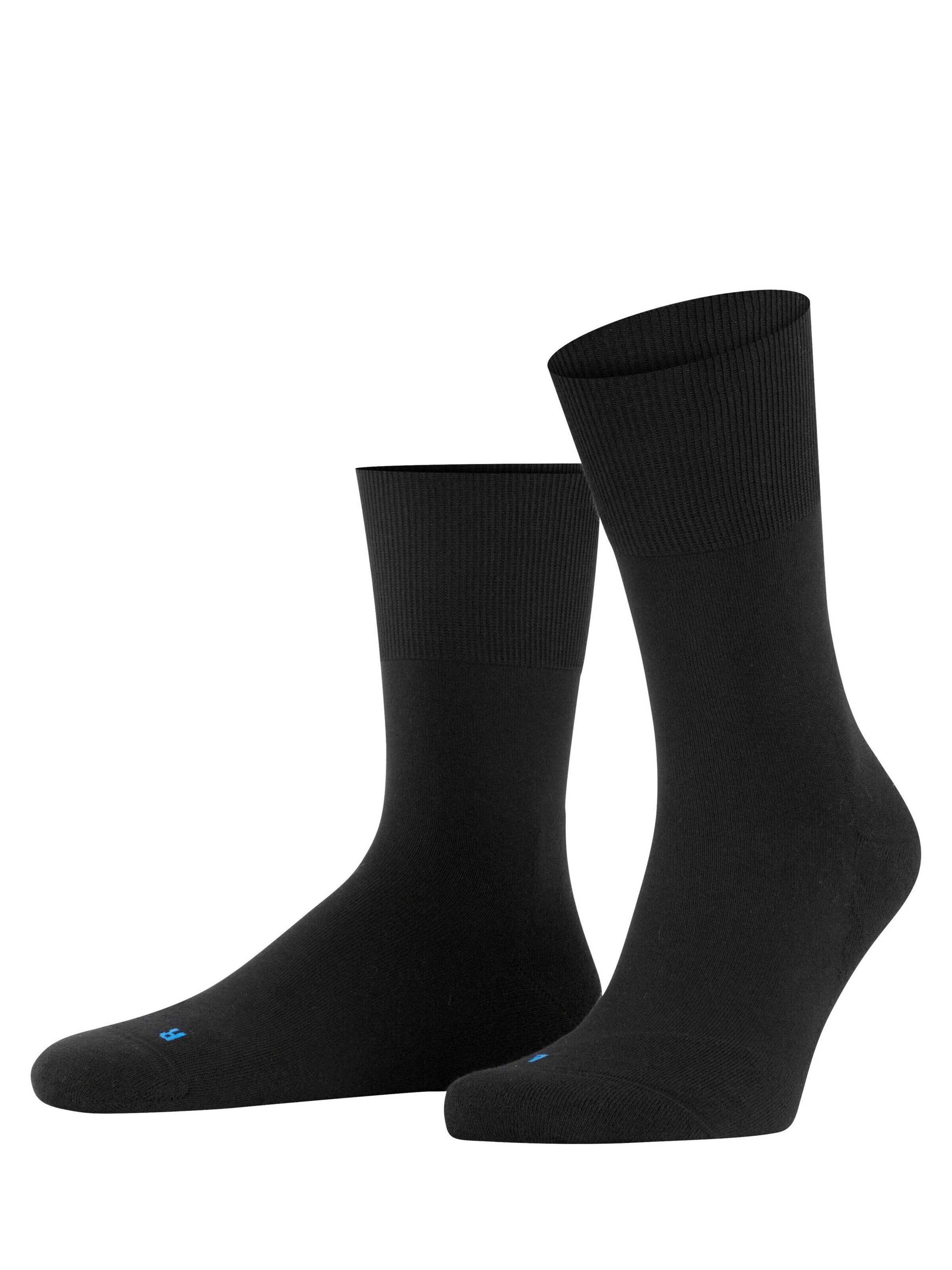 FALKE Socken 'Run'‌‌‌‌‌‌‌‌‌‌ in Schwarz: Vorderseite