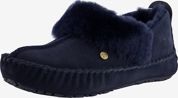 Warmbat Slippers 'Barrine' in Blue: front