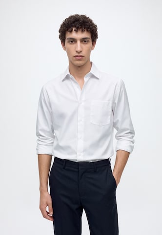 OLYMP - Ajuste regular Camisa 'Luxor' en blanco