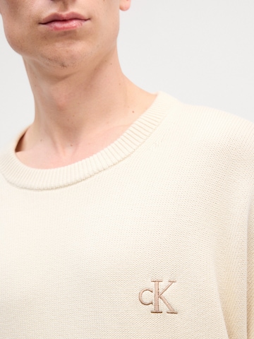 Pull-over Calvin Klein Jeans en blanc