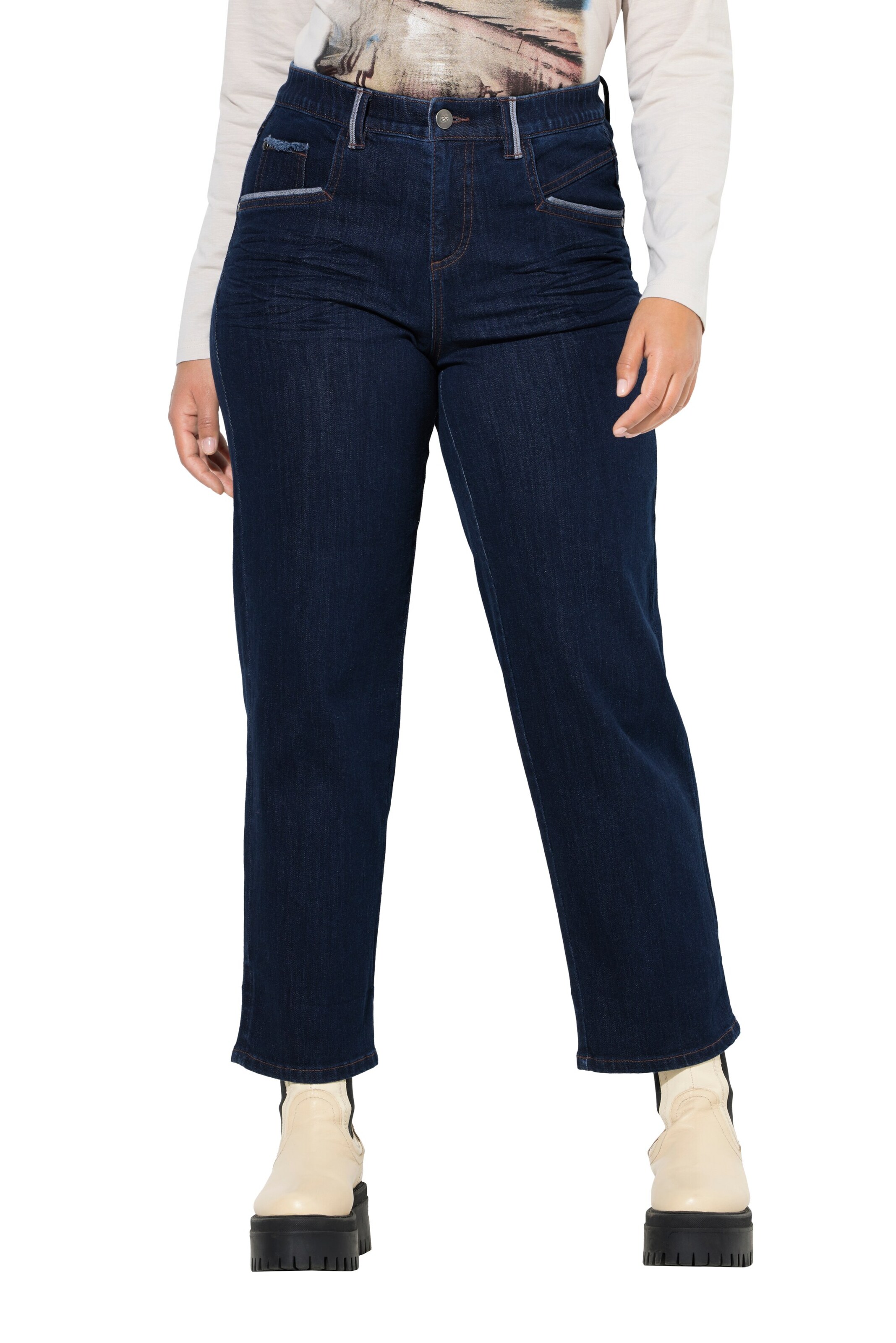 LAURASØN Regular Jeans in Blauw: voorkant