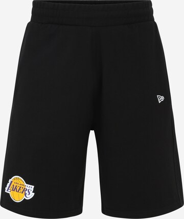 NEW ERA Regular Pants in Black: front