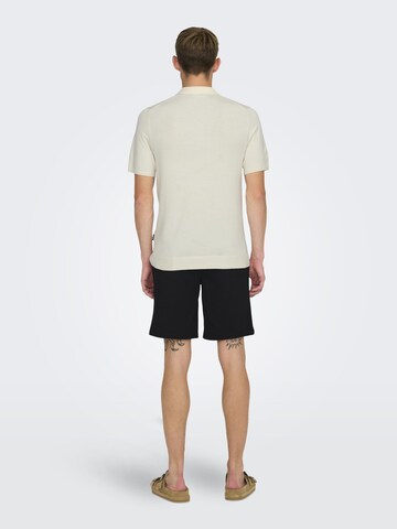 T-Shirt Only & Sons en blanc