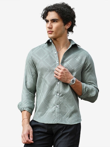 Campus SutraRegular Fit Košulja 'Elliott' - zelena boja: prednji dio
