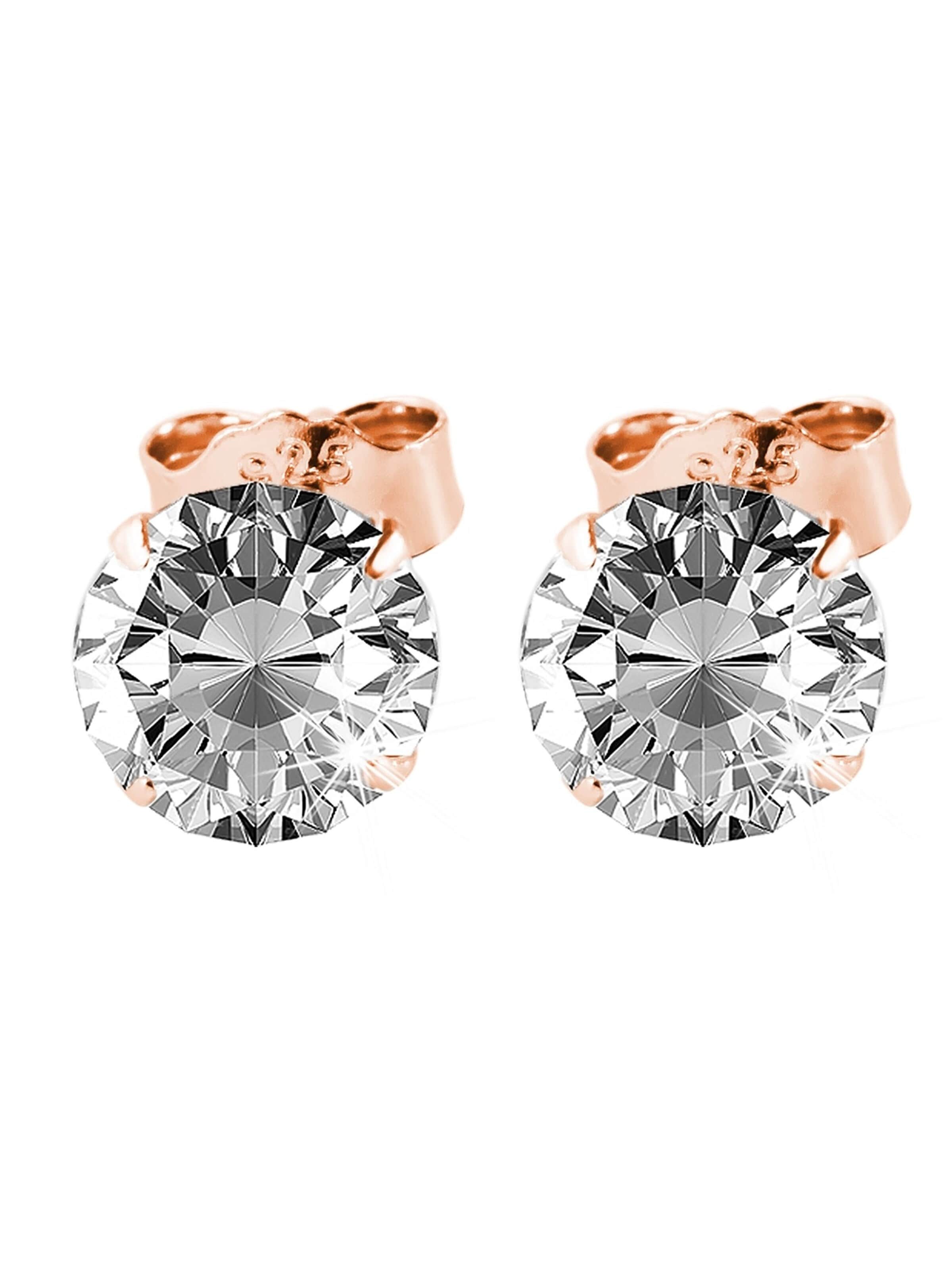 Akzent Earrings '"Runa" aus 925 Sterlingsilber, rhodiniert, langlebig' in Gold