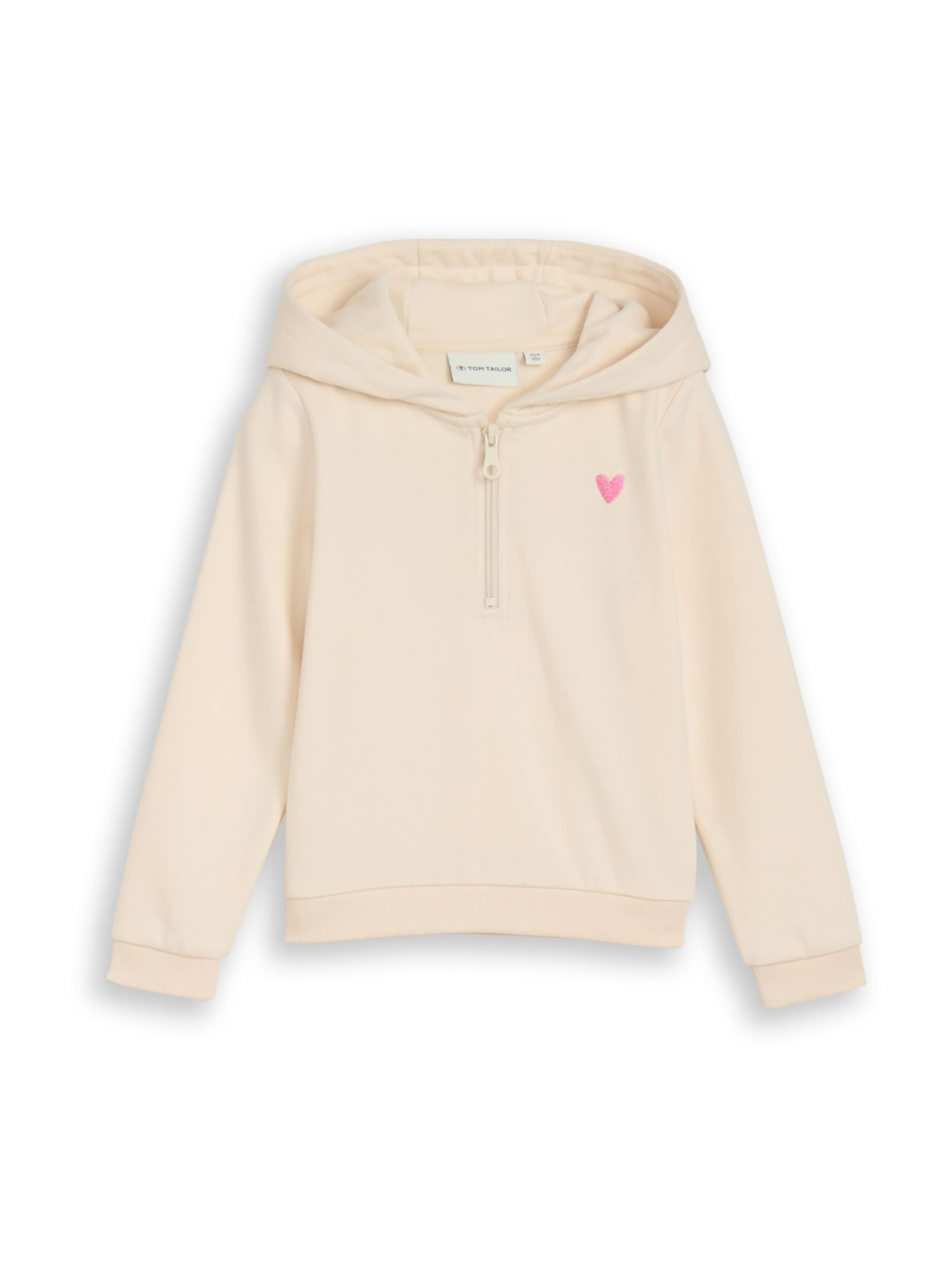 TOM TAILOR Sweatshirt in Beige: front