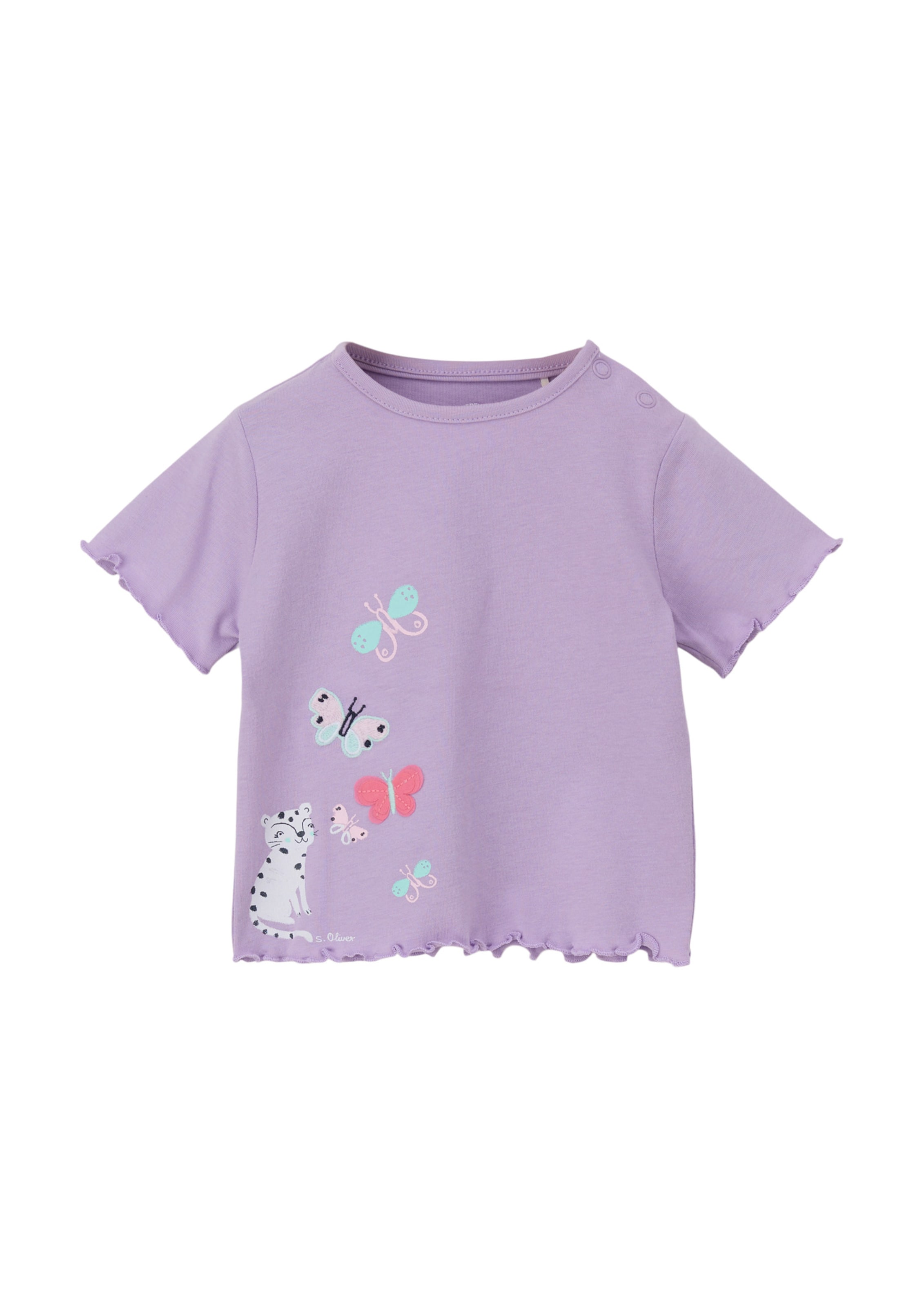 s.Oliver Shirt in Lila: Vorderseite
