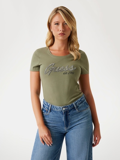 GUESS Shirt in Olive / Black, Item view