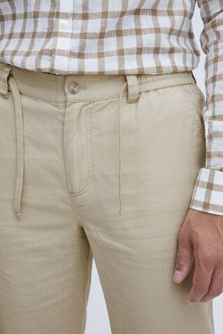 Casual Friday Regular Trousers 'Pandrup' in Beige