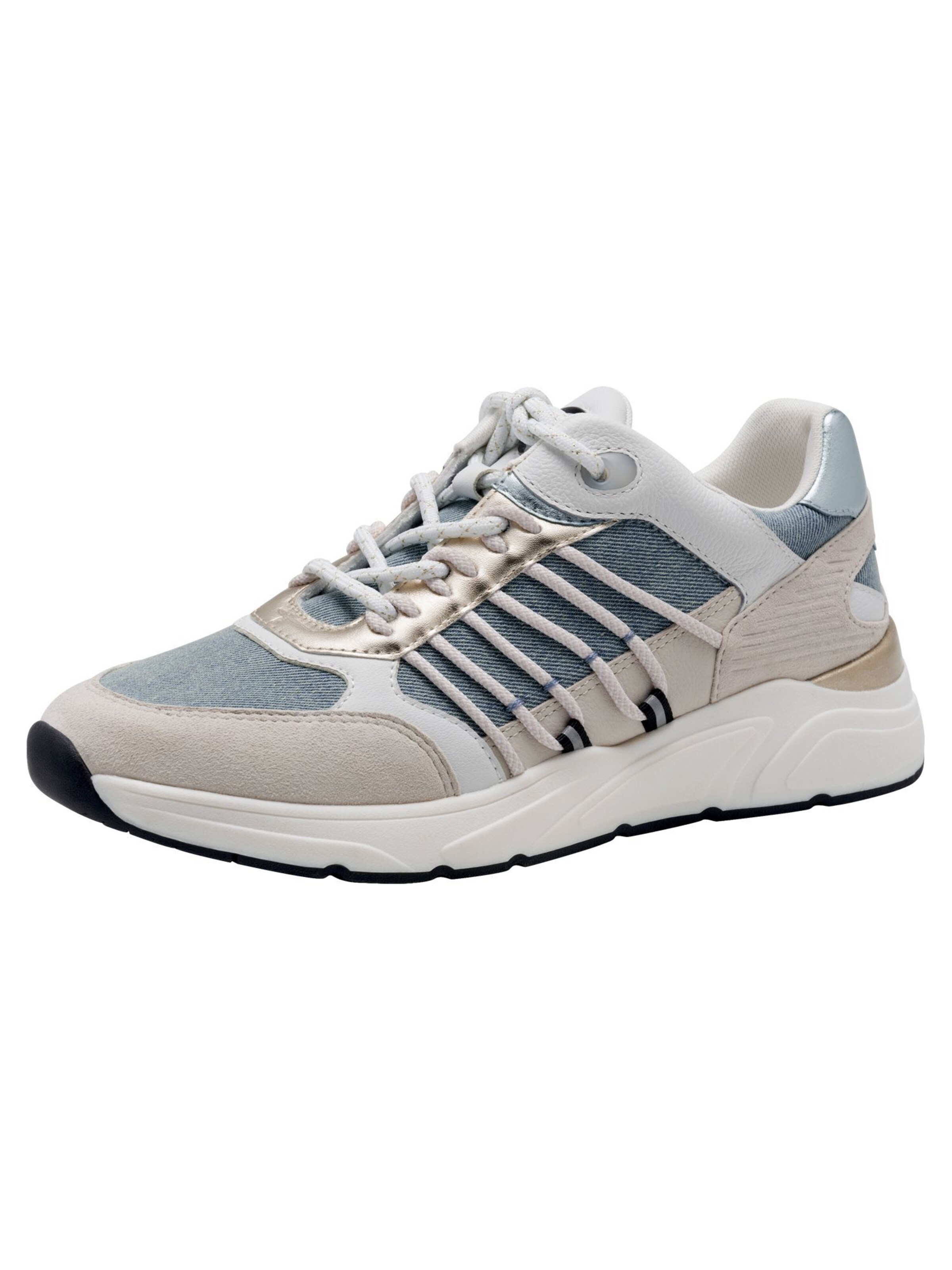 Tamaris Sneakers laag in Blauw: voorkant