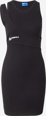 Rochie de la KARL LAGERFELD JEANS pe negru: față