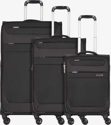 Worldpack Suitcase Set in Black: front