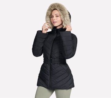 SKECHERS Winter Jacket in Black: front