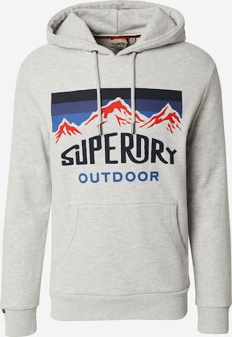 Superdry Collegepaita 'Mountain' värissä harmaa: etupuoli