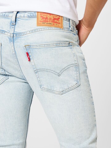 LEVI'S ® Avsmalnet Jeans '512 Slim Taper Lo Ball' i blå