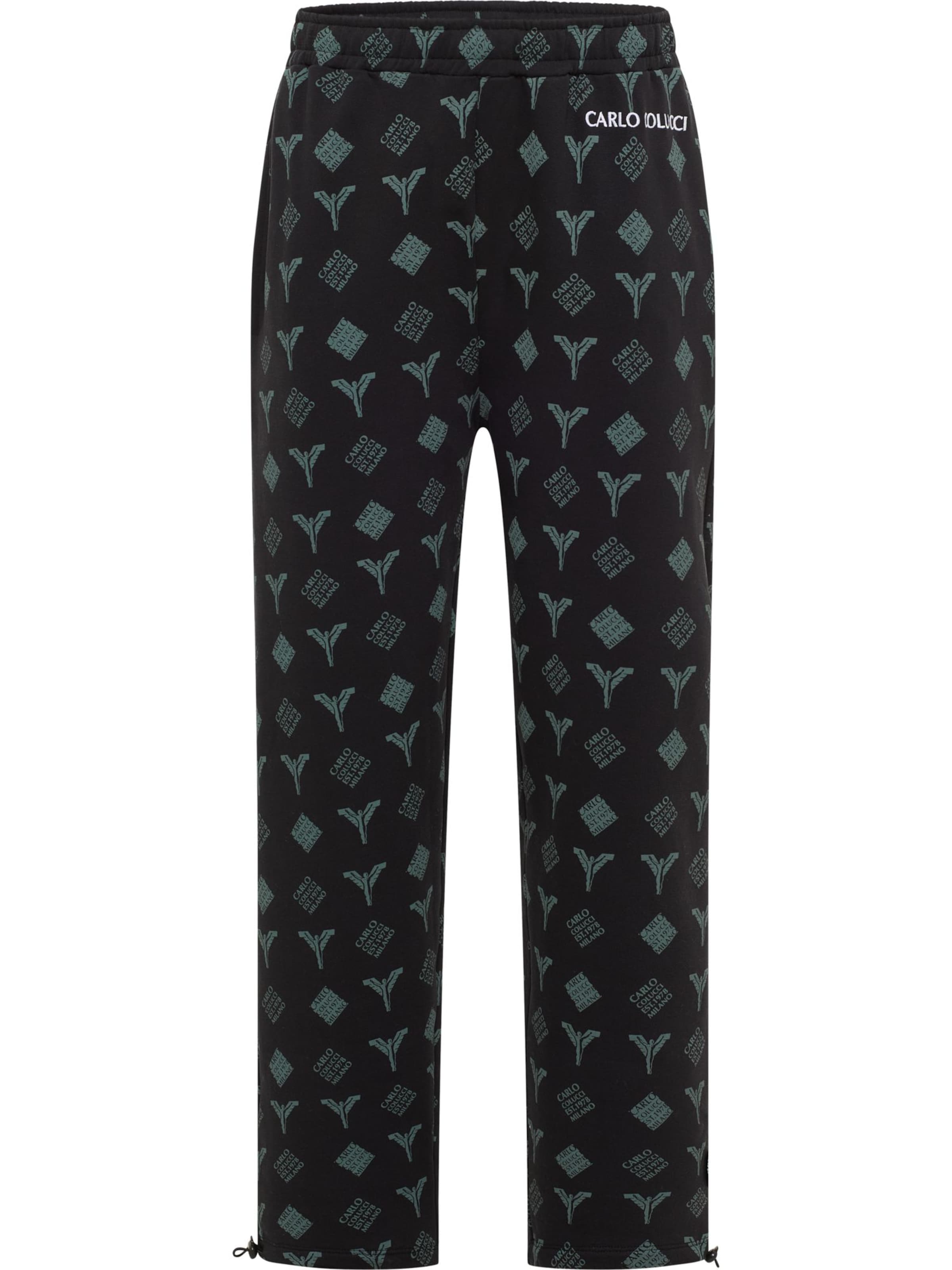 Carlo Colucci Regular Pants 'Fadin' in Black: front