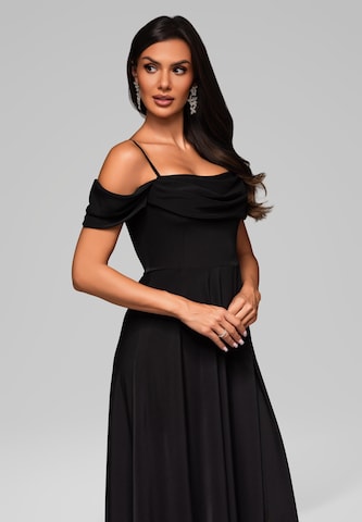 Ombre Evening Dress in Black
