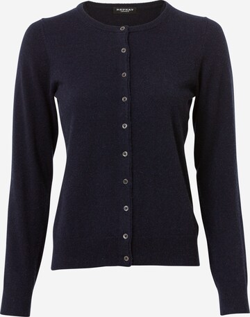 REPEAT Cashmere Knit Cardigan in Blue: front