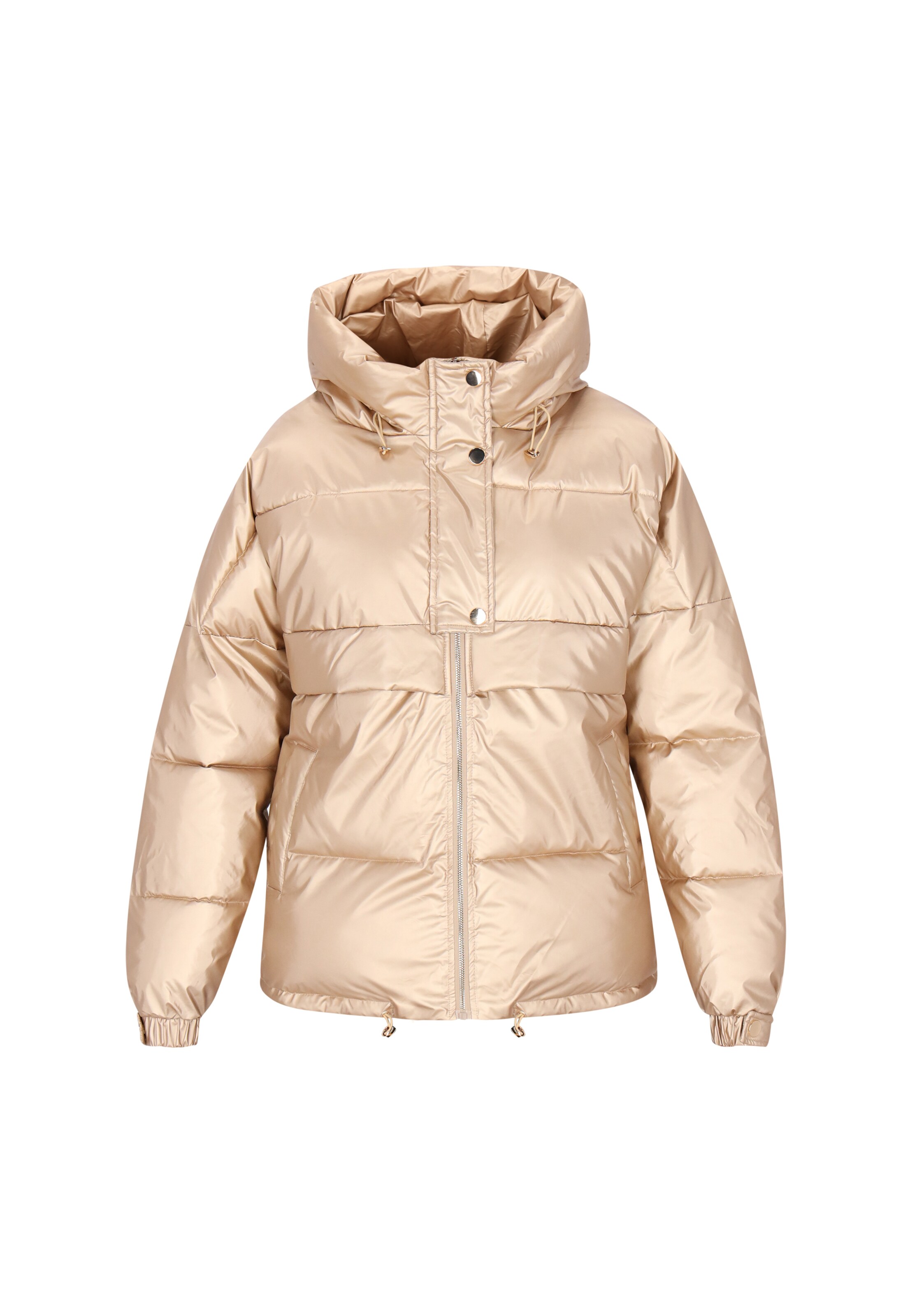 faina Winterjas in de kleur Beige, Productweergave