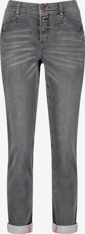 TAIFUN Slimfit Jeans in Grijs: voorkant